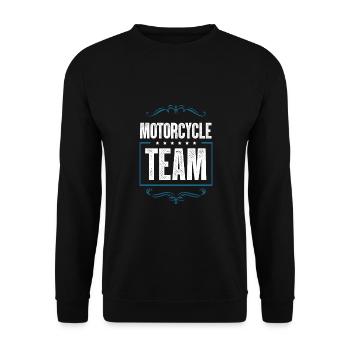 Équipe de motards - Sweat-shirt Unisexe - noir - Devant - Alina (178cm) & Michal (187cm)