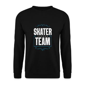 Skater Team - Unisex Sweatshirt - black - Front - Alina (178cm) & Michal (187cm)