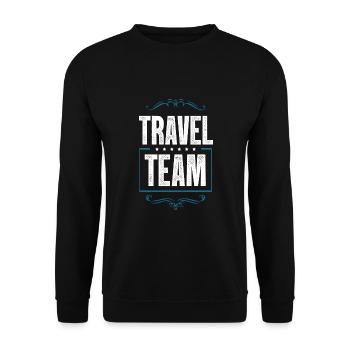 Travel Team - Unisex Pullover - Schwarz - Vorne - Alina (178cm) & Michal (187cm)