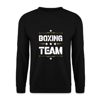 Boxing Team - Unisex Pullover - Schwarz - Vorne - Alina (178cm) & Michal (187cm)