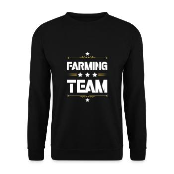 Farming Team - Unisex Pullover - Schwarz - Vorne - Alina (178cm) & Michal (187cm)