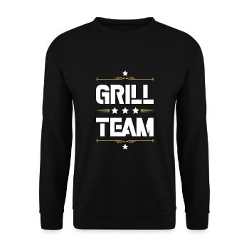 Grill Team - Unisex Pullover - Schwarz - Vorne - Alina (178cm) & Michal (187cm)