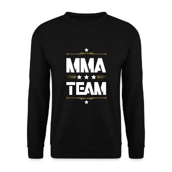 Mma Team - Unisex Pullover - Schwarz - Vorne - Alina (178cm) & Michal (187cm)