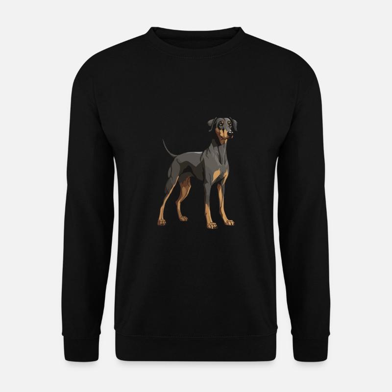 Doberman Hund - Unisex Pullover - Schwarz