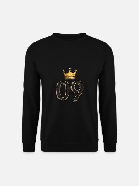 9 Zahl Krone - Unisex Pullover - Schwarz