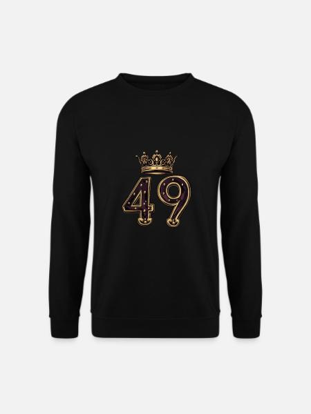 49 Number Krone - Unisex Sweatshirt - black