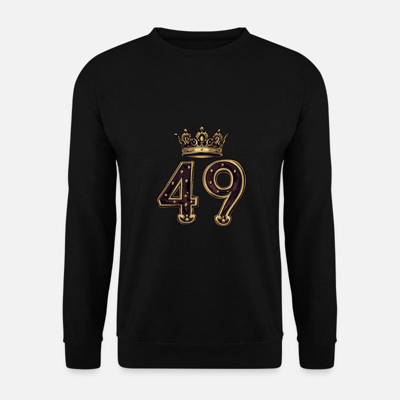 49 Number Krone - Unisex Sweatshirt - black