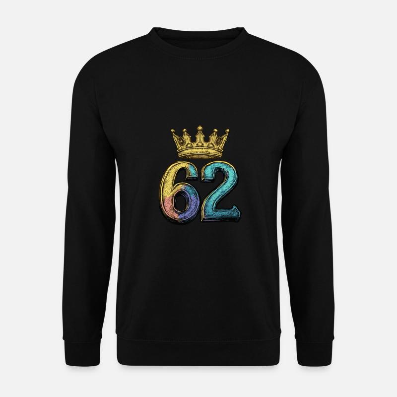 62 Number Crown - Unisex Sweatshirt - black