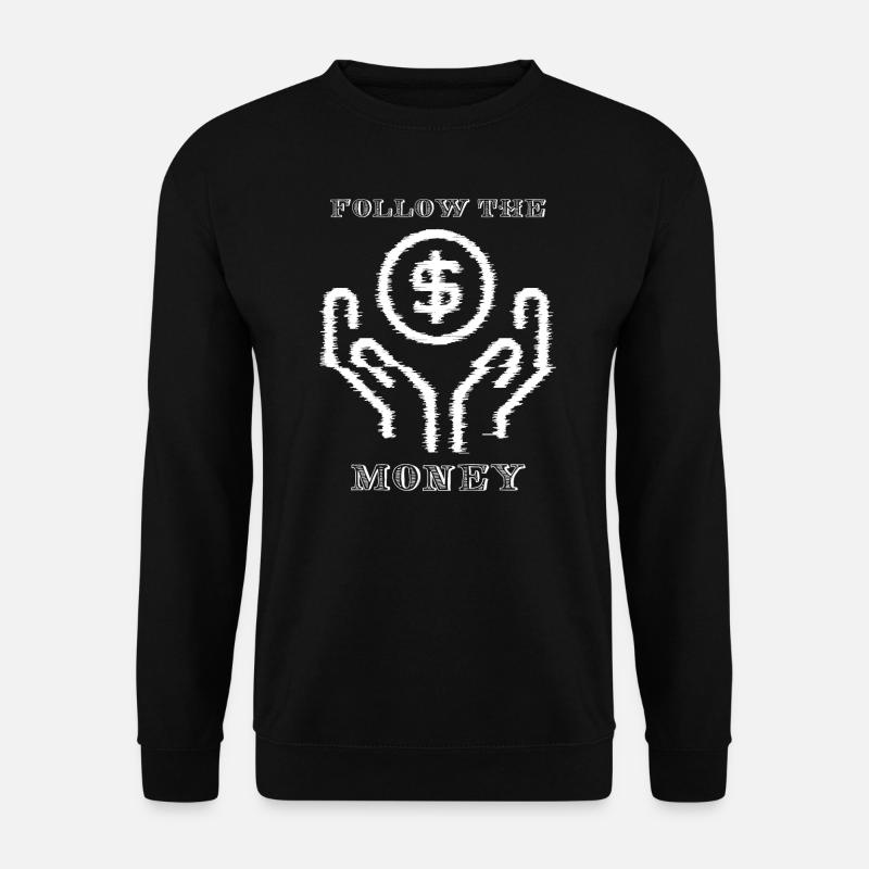 Folgen Sie der Geldgrafik - Unisex Pullover - Schwarz