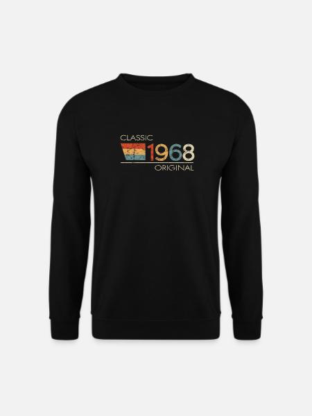 1968 Birthday Classic Original - Unisex Sweatshirt - black