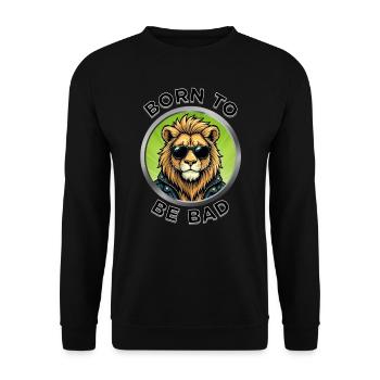 Born to be Bad - Unisex Sweatshirt - black - Front - Alina (178cm) & Michal (187cm)