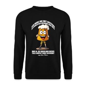 Perfektes Geschenk für die vollste Lampe aus den - Unisex Pullover - Schwarz - Vorne - Alina (178cm) & Michal (187cm)