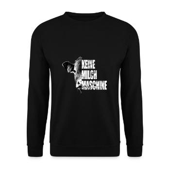 Kühe keine Milchmaschinen We Are Their Voice Kuh - Unisex Pullover - Schwarz - Vorne - Alina (178cm) & Michal (187cm)