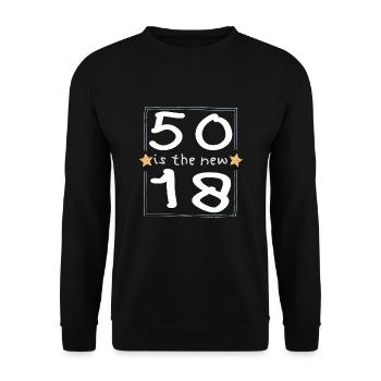 50 est la nouvelle police 18 pour enfants - Sweat-shirt Unisexe - noir - Devant - Alina (178cm) & Michal (187cm)