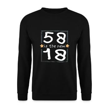 58 est la nouvelle police 18 pour enfants - Sweat-shirt Unisexe - noir - Devant - Alina (178cm) & Michal (187cm)