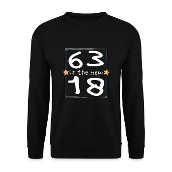 63 est la nouvelle police 18 pour enfants - Sweat-shirt Unisexe - noir - Devant - Alina (178cm) & Michal (187cm)