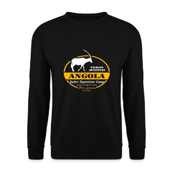 Angola - Antelope - Unisex Sweatshirt - black - Front - Alina (178cm) & Michal (187cm)
