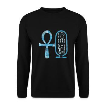 anch und kartusche nofretete e 78 - Unisex Pullover - Schwarz - Vorne - Alina (178cm) & Michal (187cm)