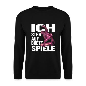 skateboard sk8 skateboarder skatepark - Unisex Pullover - Schwarz - Vorne - Alina (178cm) & Michal (187cm)