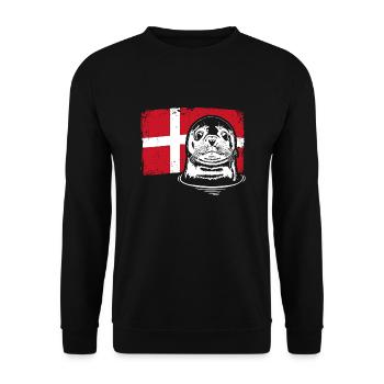 Phoque Danemark Animaux Vacances Wilsigns - Sweat-shirt Unisexe - noir - Devant - Alina (178cm) & Michal (187cm)