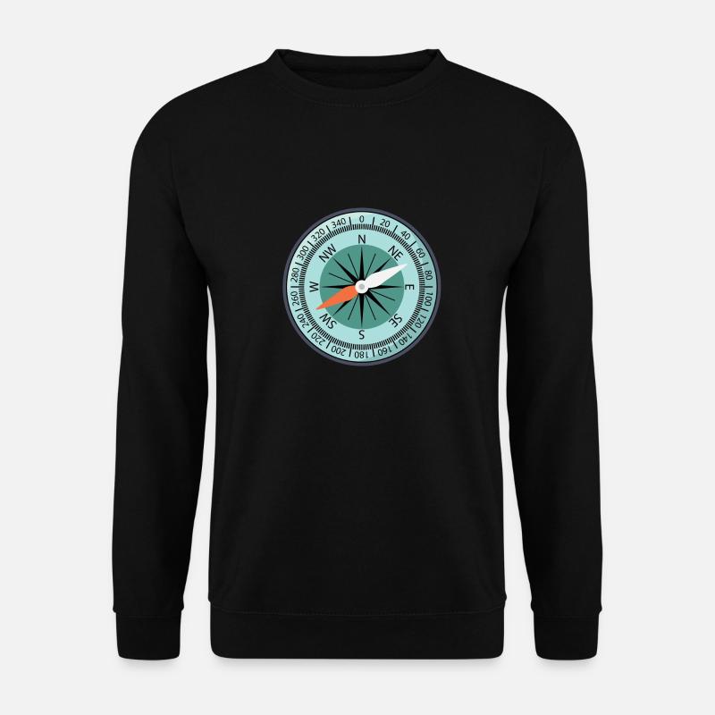 Compass Compass Rose Ship Compass - Unisex Sweatshirt - black