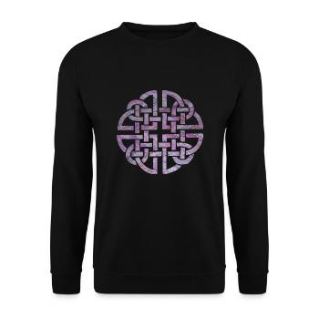 noeud celtique 8 e 62 - Sweat-shirt Unisexe - noir - Devant - Alina (178cm) & Michal (187cm)