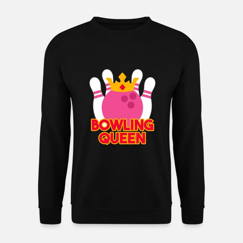 BOWLING QUEEN - Unisex Pullover - Schwarz