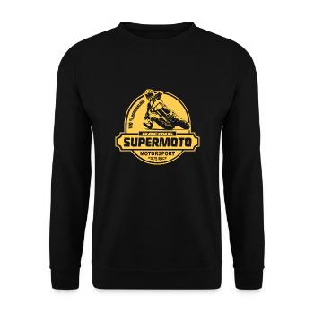 Supermoto - Unisex Sweatshirt - black - Front - Alina (178cm) & Michal (187cm)