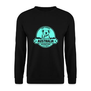 Koala - Australia - Australien - Unisex Sweatshirt - black - Front - Alina (178cm) & Michal (187cm)