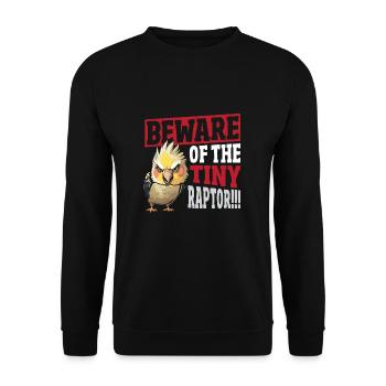 Maman perroquet calopsitte amant - Sweat-shirt Unisexe - noir - Devant - Alina (178cm) & Michal (187cm)