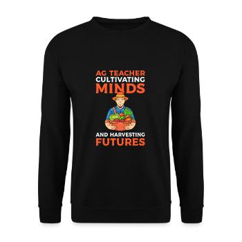 Agricultural teachers Agricultural teachers who - Unisex Sweatshirt - black - Front - Alina (178cm) & Michal (187cm)
