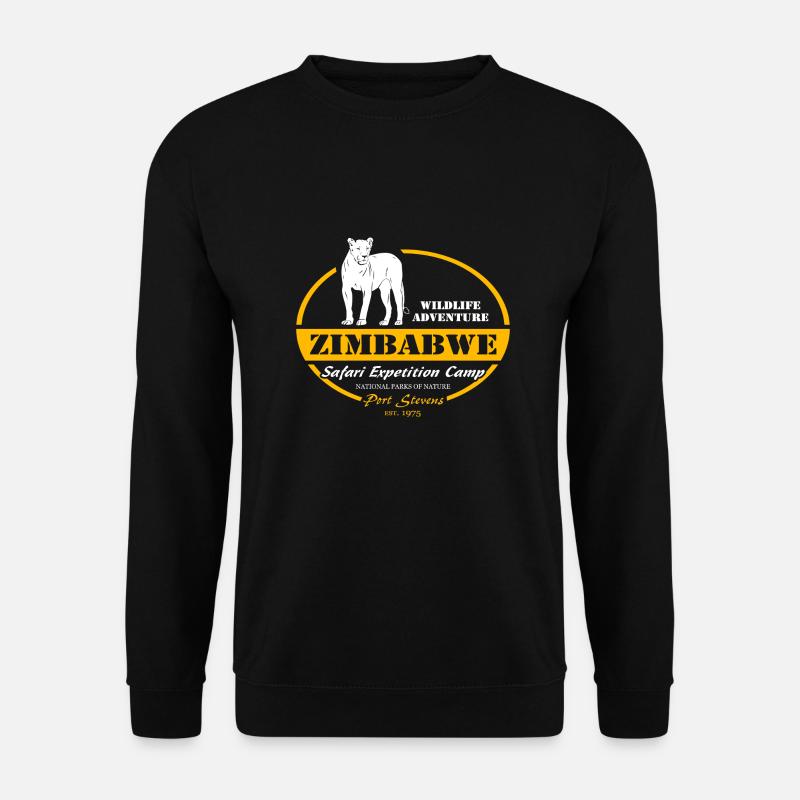 Zimbabwe - Lion - Unisex Sweatshirt - black