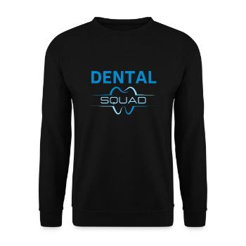 Dental Squad - Zahnarzt Geschenk - Unisex Pullover - Schwarz - Vorne - Alina (178cm) & Michal (187cm)