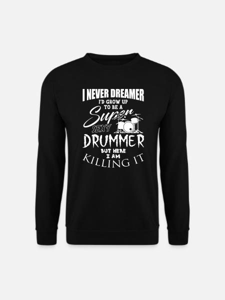 Drums Music - Unisex Sweatshirt - black