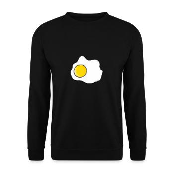 Fried egg - eggs - Unisex Sweatshirt - black - Front - Alina (178cm) & Michal (187cm)