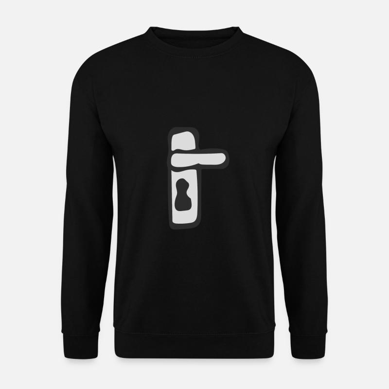 Eine Türklinke - Unisex Pullover - Schwarz