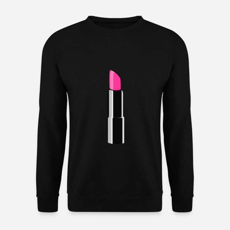 rouge à lèvres - Sweat-shirt Unisexe - noir
