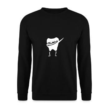 Tooth - Sweat-shirt Unisexe - noir - Devant - Alina (178cm) & Michal (187cm)