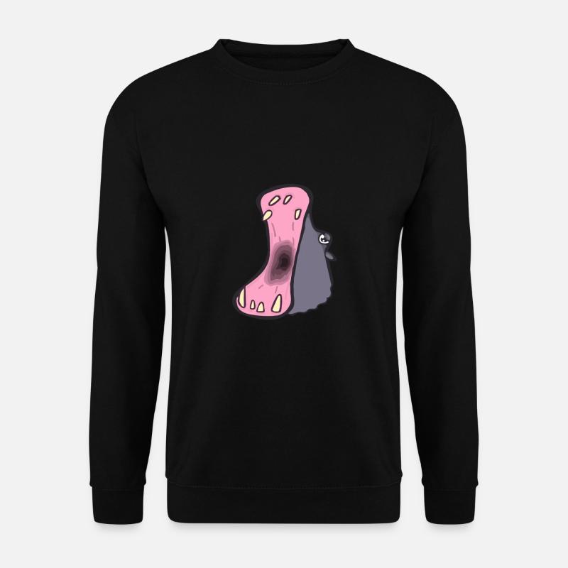 Nilpferd - Unisex Pullover - Schwarz