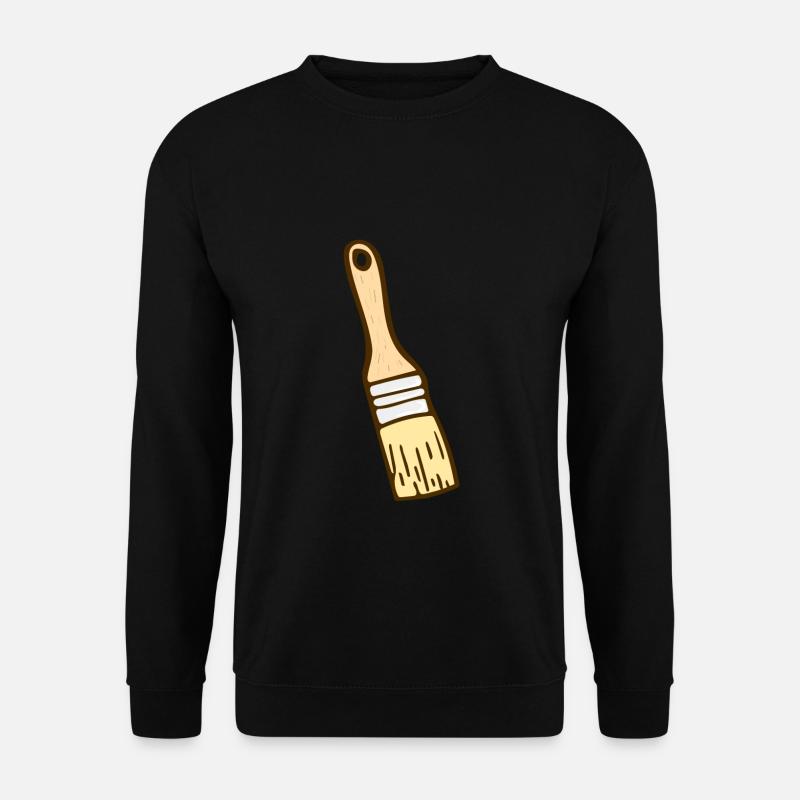 Pinsel - Unisex Pullover - Schwarz