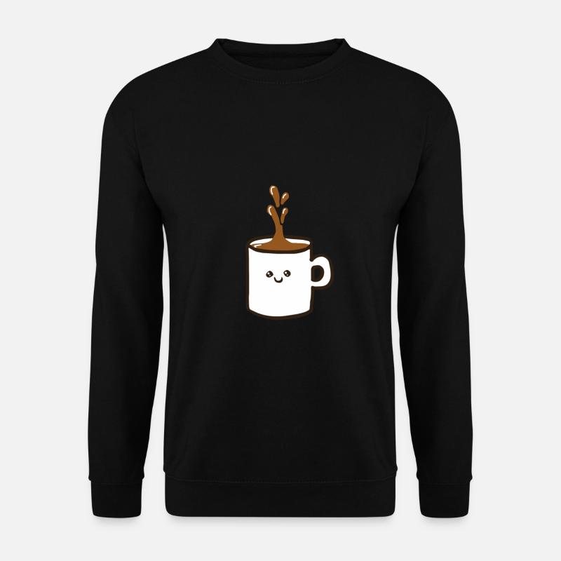 Tasse - Kakao - Unisex Pullover - Schwarz