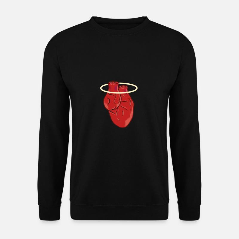 Herz Organ Symbol - Unisex Pullover - Schwarz
