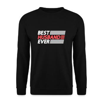 Meilleur mari jamais cadeau pour hommes - Sweat-shirt Unisexe - noir - Devant - Alina (178cm) & Michal (187cm)