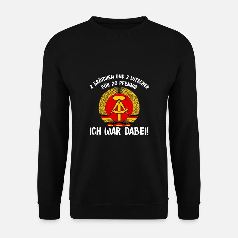 DDR Kindheit Ossi Ostdeutschland - Unisex Pullover - Schwarz