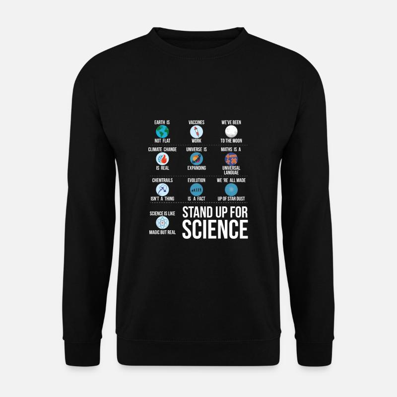 Wissenschaft Klimawandel Geschenk Science Impfen - Unisex Pullover - Schwarz
