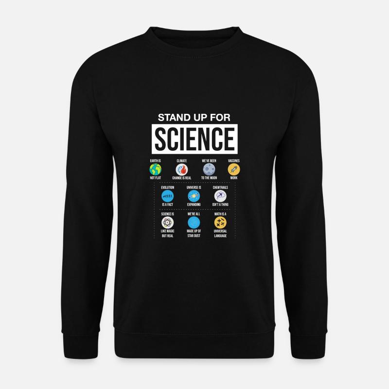 Wissenschaft Klimawandel Geschenk Science Impfen - Unisex Pullover - Schwarz