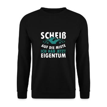House Condominium Apartment - Unisex Sweatshirt - black - Front - Alina (178cm) & Michal (187cm)