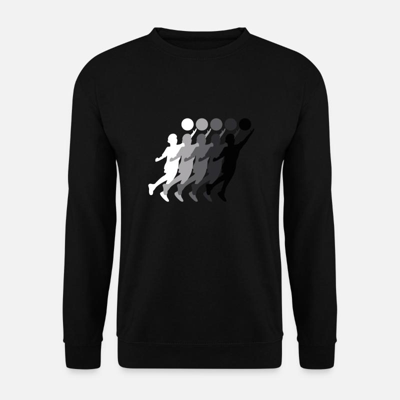 Faustballer Silhouette Faustball Übergang - Unisex Pullover - Schwarz