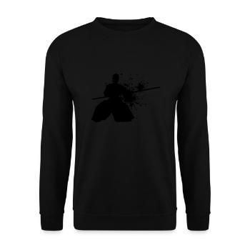 Aikidoka Aikido Kampfsport Martial Arts Herren - Unisex Pullover - Schwarz - Vorne - Alina (178cm) & Michal (187cm)