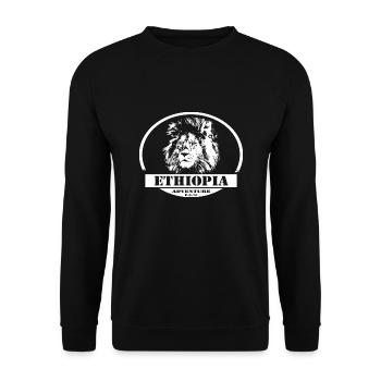Ethiopie - Lion - Sweat-shirt Unisexe - noir - Devant - Alina (178cm) & Michal (187cm)